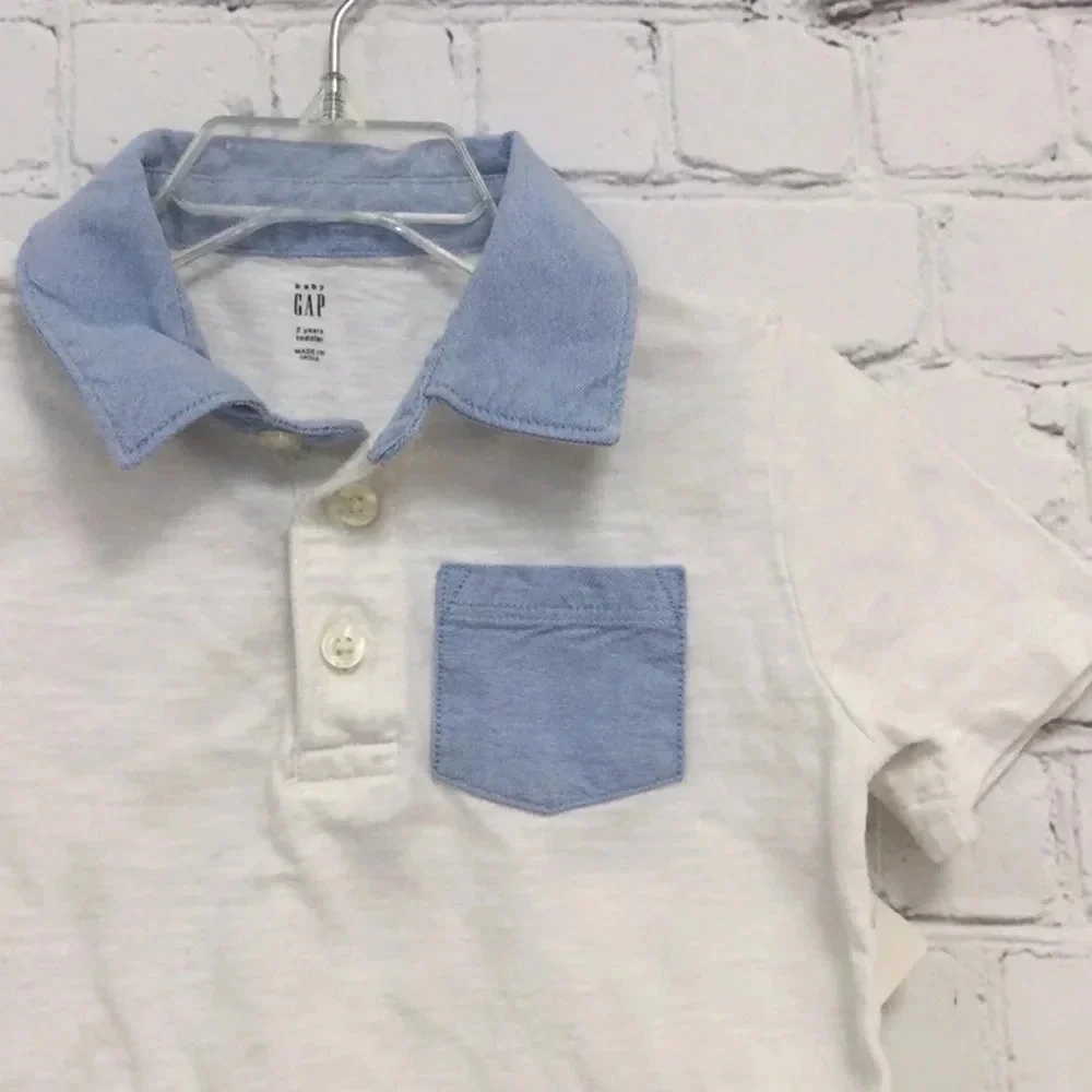 Baby Gap Boys Collar Short Sleeve Top size 2T